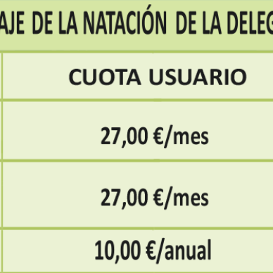 Precio aprendizaje natación