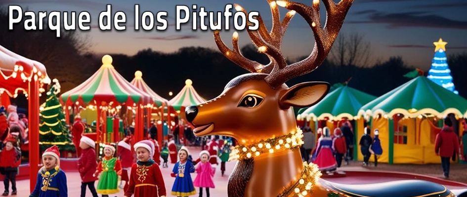 cartel parque navideño