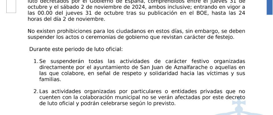 20241031_Otros_Bando DECLARACIÓN DE LUTO OFICIAL