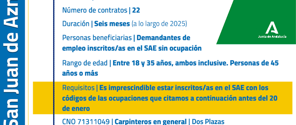 Cartel andalucía activa